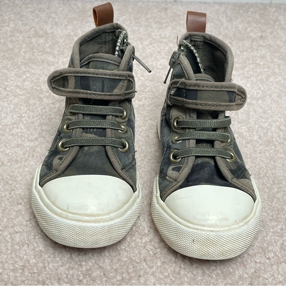 Joe Fresh Hi-Top Green Camo Unisex Sz 8 - Picture 8 of 12